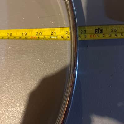 Unknown 22” Chrome Bass Hoop with Black inlay image 2