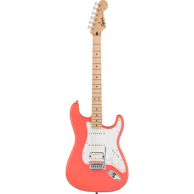 Squier Sonic Stratocaster HSS MN Tahitian Coral - Electric Guitar image 1