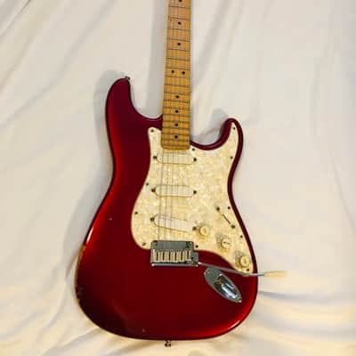 Fender Strat Plus Deluxe with Maple Fretboard 1988-1993 - Crimson Frost image 1