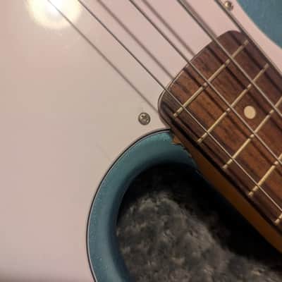 Squier James Johnston Signature Jazz Bass 2012 - 2015 - Lake Placid Blue image 6