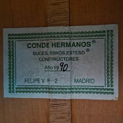 Felipe Conde (Conde Hermanos) 1990 Estudio flamenco guitar with nice and powerful Conde sound + check video! image 17