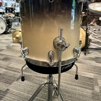Mapex Floor Tom 14x14 Early 2000s - Black to Natural Fade Lacquer image 2
