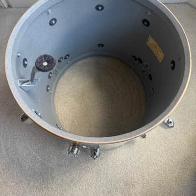 Rogers Vintage Swivo era Dayton Holiday Floor Tom Drum 16” x 16” WMP 60s - White Marine Pearl image 18