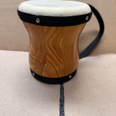 Unbranded Single Bongo Drum w/ Hand Strap – 5" – Wood Shell – Used image 3