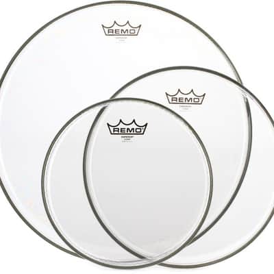 Remo Emperor Clear 3-piece Tom Pack - 10/12/16 inch image 2
