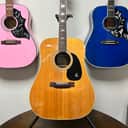Epiphone FT-350 El Dorado Natural Vintage 1970’s Spruce Top Rosewood Back Acoustic Guitar New Strings Japan