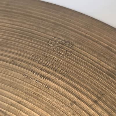 15" A. Zildjian Small Stamp Hi-Hat Cymbals 1957-1960 - 935/1210g image 4