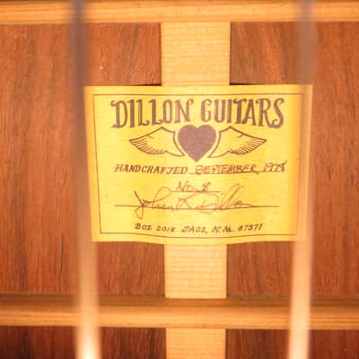Dillon Guitars 1978 John Dillon Acoustic Guitar Taos, New Mexico - The 8th one made image 3
