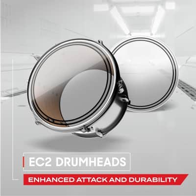 10 Inch Clear Tom Drum Head | 2 Ply Synthetic Film Percussion Skin | Sound Shaping Overtone Control | Acoustic Drum Kit Accessory image 7