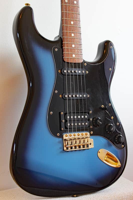 Used Yamaha ST535RX 80s MIJ Strat HSS Blueburst image 1