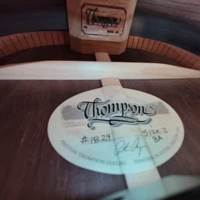 Preston Thompson Guitars Size 2 BA Brazilian Rosewood and Spruce Parlor Guitar with Calton Case - Natural image 25
