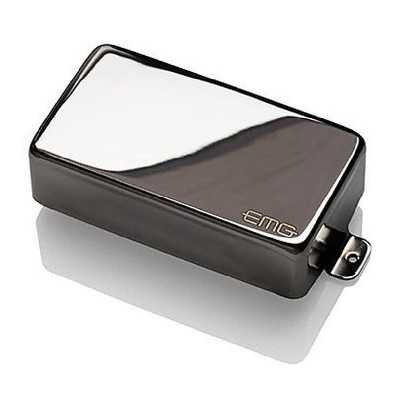 EMG 81 Humbucking Active Guitar Pickup, Black Chrome, Short Shaft image 1