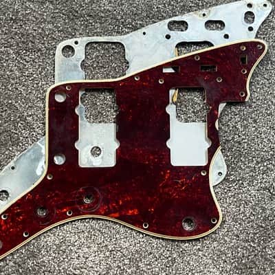 1965 1966 Fender Jazzmaster guitar pickguard w/shield tortoise image 1