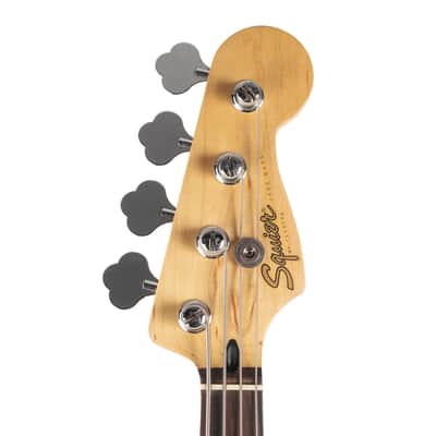 Used Fender Squier Jazz Bass MIM Black 1998 image 5