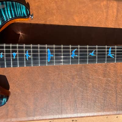 PRS Paul Reed Smith Private Stock #9021 Special Semi-Hollow F-Hole Macassar Ebony - Sub Zero Glow 2021 image 7