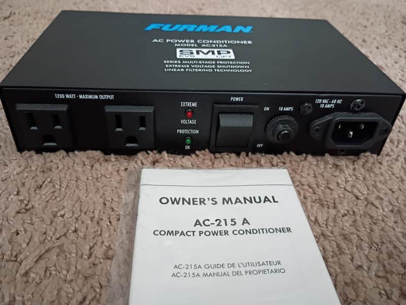 Furman AC-215a Compact Power Conditioner 2010s - Black image 1