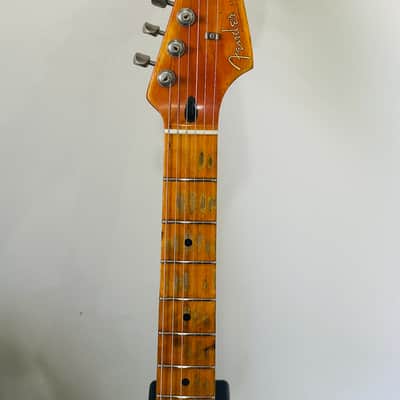 Fender Stratocaster  Fiesta Red Relic with Stainless Steel Frets & Seymour Duncan Pickups image 3