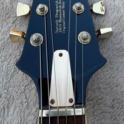 Aria Pro II TA Black ‘N’ Gold Vintage Semi-Hollow Electric Guitar, Early 1980s, Made in Japan image 7