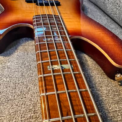 Sire Marcus Miller P10dx w/Major Upgrades 5-String Bass Roasted Flame Maple Fretboard, Natural 2023 - NT (Natural), TS (Tobacco Sunburst) image 19
