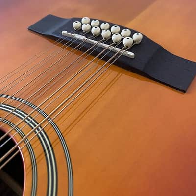 Farida 12 String Acoustic Guitar, Spruce Top Body, Mahogany Neck, Rosewood Fingerboard image 6
