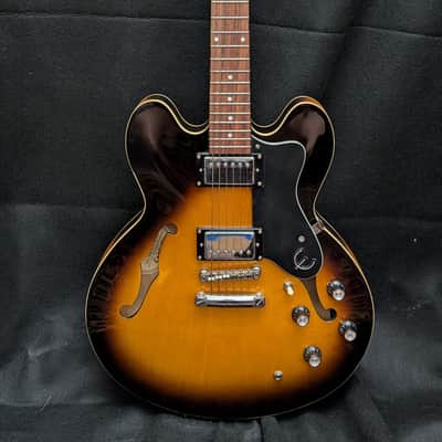 2005 Epiphone DOT Semi Hollow Electric, Vintage Sunburst image 1