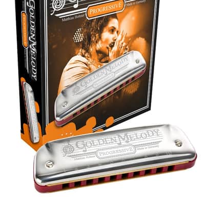 Hohner 542BL-GS Progressive Series Golden Melody Harmonica - Key of G#