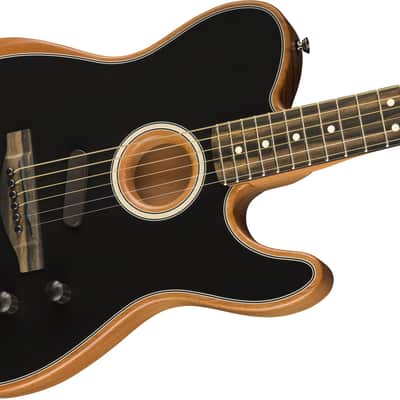FENDER - American Acoustasonic Telecaster  Ebony Fingerboard  Black - 0972013206 image 5