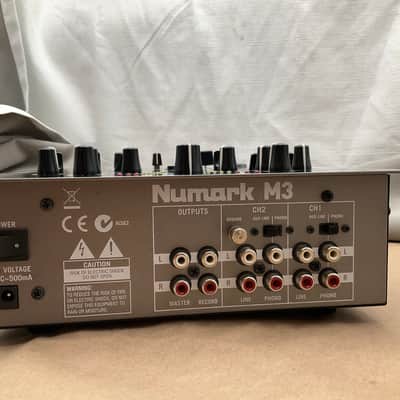 Numark M3 DJ Mixer 2010s - Silver + Black + AC Power Supply Working image 6