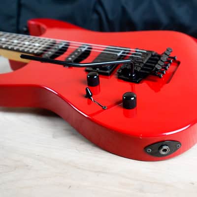 Charvel DK-065 SSH Model 3 Lefty 1990 Ferarri Red Made in Japan MIJ w/ Bag image 9