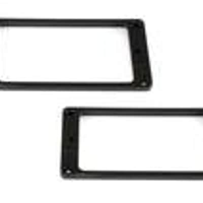 Allparts PC-0733-023 Curved Neck and Bridge Humbucking Pickup Ring Set Black (set of 2) image 2
