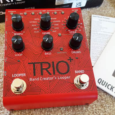 (Limited Edition) DigiTech TRIO Plus Band Creator + Looper 2010s - Red image 2