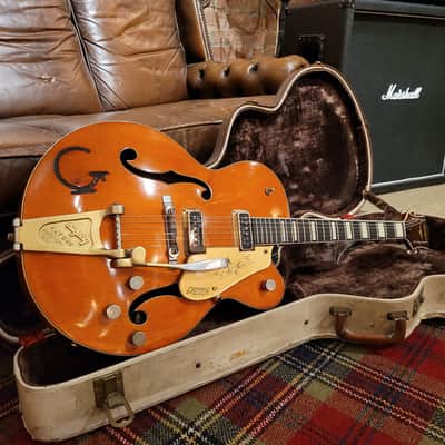 Gretsch 6120 Chet Adkins Electric Guitar Orange | Original Vintage Instrument | 17374 | Guitars In The Attic image 8