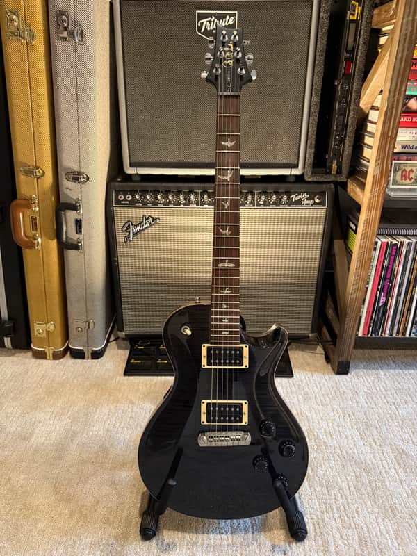 PRS SC-250 Singlecut – USA Core (2007) – Charcoal / Black Flame Top image 1
