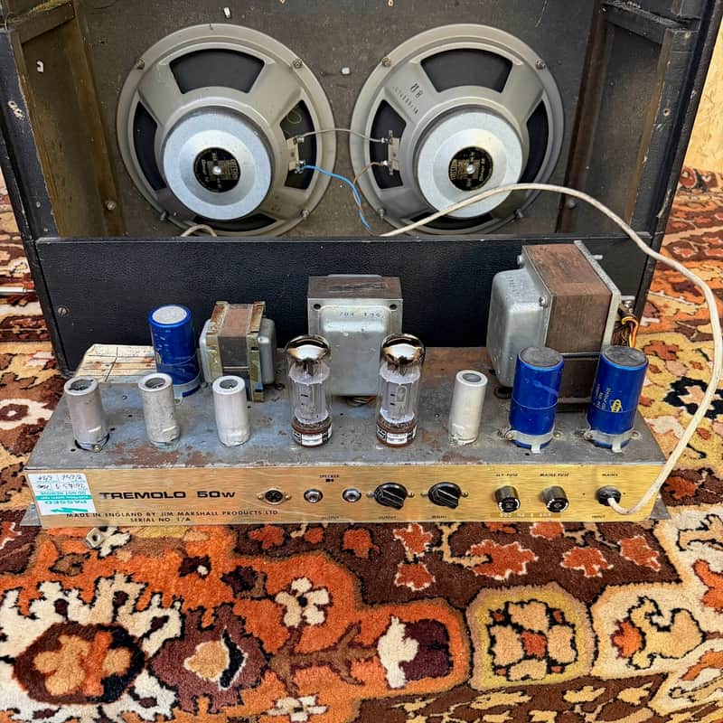 Vintage 1969 Marshall Bluesbreaker Tremolo 50 JMP 2x10 Amplifier Combo 1960s image 1