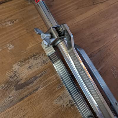 Tama Straight Cymbal Stand Vintage 1980s Crash Ride Chrome NICE! image 6