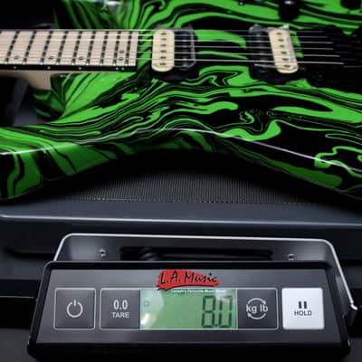 Jackson Pro DK2M Limited Run, Maple Fingerboard, Slime Green Swirl 2914112567 image 9