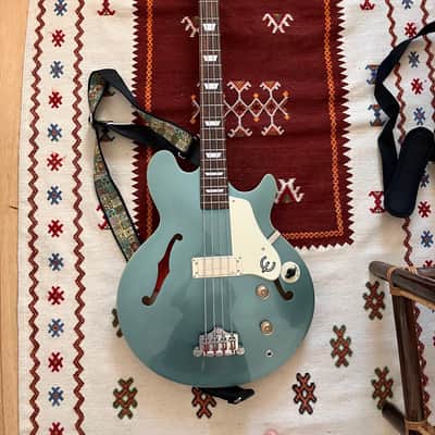 Epiphone Jack Casady Signature Bass with Laurel Fretboard 2020 - Present - Faded Pelham Blue image 6