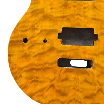 Yellow Tiger Maple Top Left Hand EVH Style Guitar Body image 2