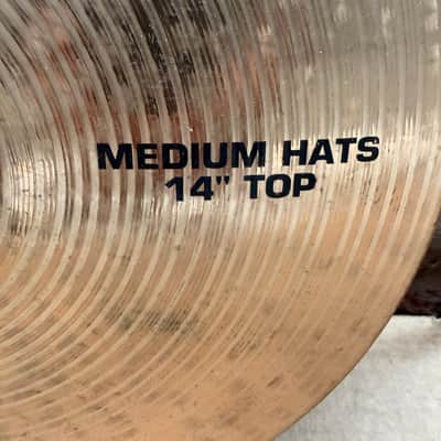 Paiste Alpha 14" Medium Hi-Hat Cymbals – Top & Bottom Pair – Made in Germany – Used image 4