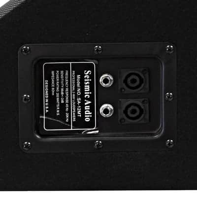 (2) New SEISMIC AUDIO 12" FLOOR MONITORS PA DJ Speakers image 6