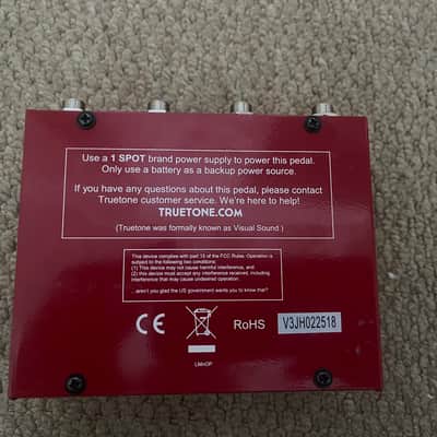 Truetone Jekyll & Hyde Overdrive & Distortion V3 2010s - Red image 2
