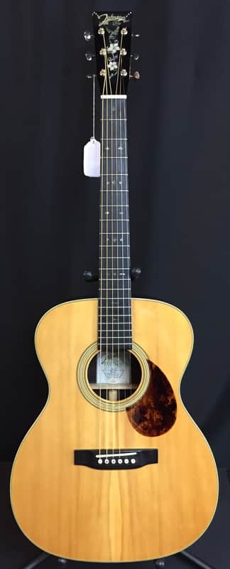 Johnson Carolina II Series JO27 All-Solid Auditorium Acoustic Guitar Natural image 1