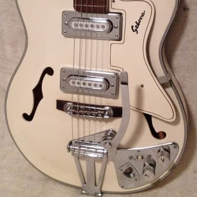 1960's Sekova White Hollowbody Electric Guitar Japan MIJ image 21