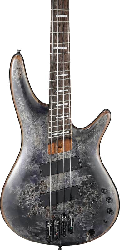 Ibanez SRMS800 Bass Workshop Multi-Scale 4-String Bass Guitar, Bound Panga Panga Fingerboard, Deep Twilight image 1