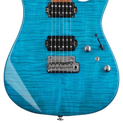 Ibanez Martin Miller Signature MM1 - Transparent Aqua Blue image 1