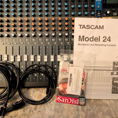TASCAM Model 24 Multitrack Recorder / Mixer / USB Interface 2018 - Present Black with Wood Cheeks image 10
