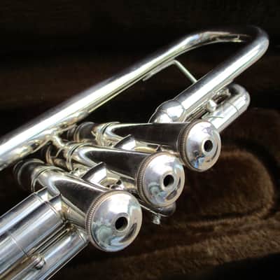 Bach 37 Bb Trumpet 1984 1st & 3rd Valve Triggers - Silver image 7