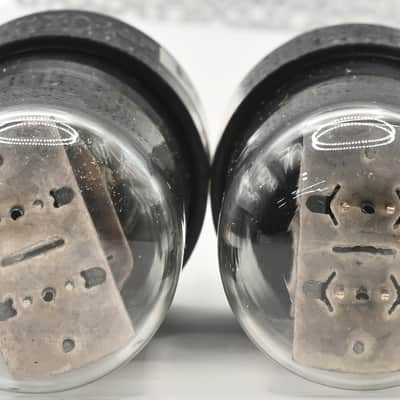 2x1950's Sylvania JAN 6SN7GT Black Pates Made in USA Amplitrex Tested Tube image 12