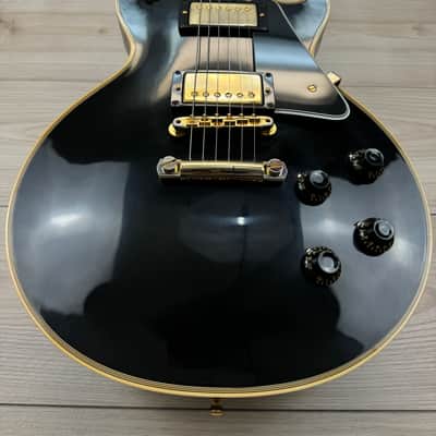 Gibson Custom 1957 Les Paul Custom Reissue VOS Electric Guitar - Ebony 2 Pickup image 4