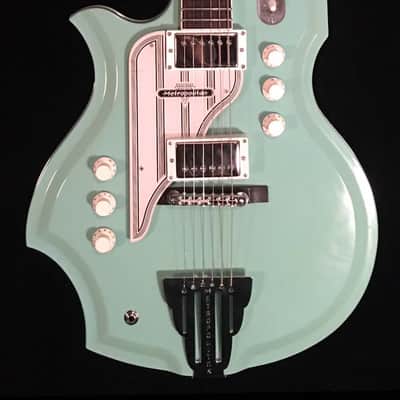 Metropolitan Tanglewood Custom Left Handed 1997 Pearl Aqua Blue image 8